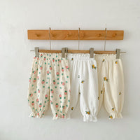 Load image into Gallery viewer, Baby Unisex Flower Fruit Print Pants Wholesale 230403295
