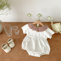 Load image into Gallery viewer, Baby Girls Solid Color Rompers Wholesale 230403378
