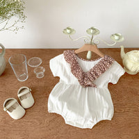 Load image into Gallery viewer, Baby Girls Solid Color Rompers Wholesale 230403378
