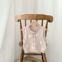 Load image into Gallery viewer, Baby Girls Rabbit Vests Waistcoats Knitwear Wholesale 230403415
