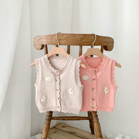 Load image into Gallery viewer, Baby Girls Rabbit Vests Waistcoats Knitwear Wholesale 230403415
