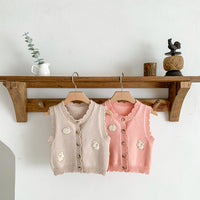 Load image into Gallery viewer, Baby Girls Rabbit Vests Waistcoats Knitwear Wholesale 230403415
