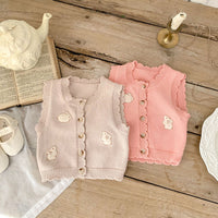 Load image into Gallery viewer, Baby Girls Rabbit Vests Waistcoats Knitwear Wholesale 230403415
