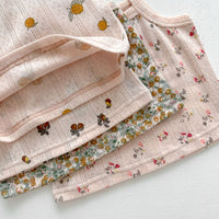 Load image into Gallery viewer, 2 Pieces Set Baby Girls Flower Fruit Print Tank Tops And Shorts Wholesale 230403482
