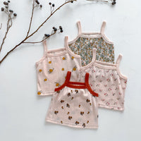 Load image into Gallery viewer, 2 Pieces Set Baby Girls Flower Fruit Print Tank Tops And Shorts Wholesale 230403482
