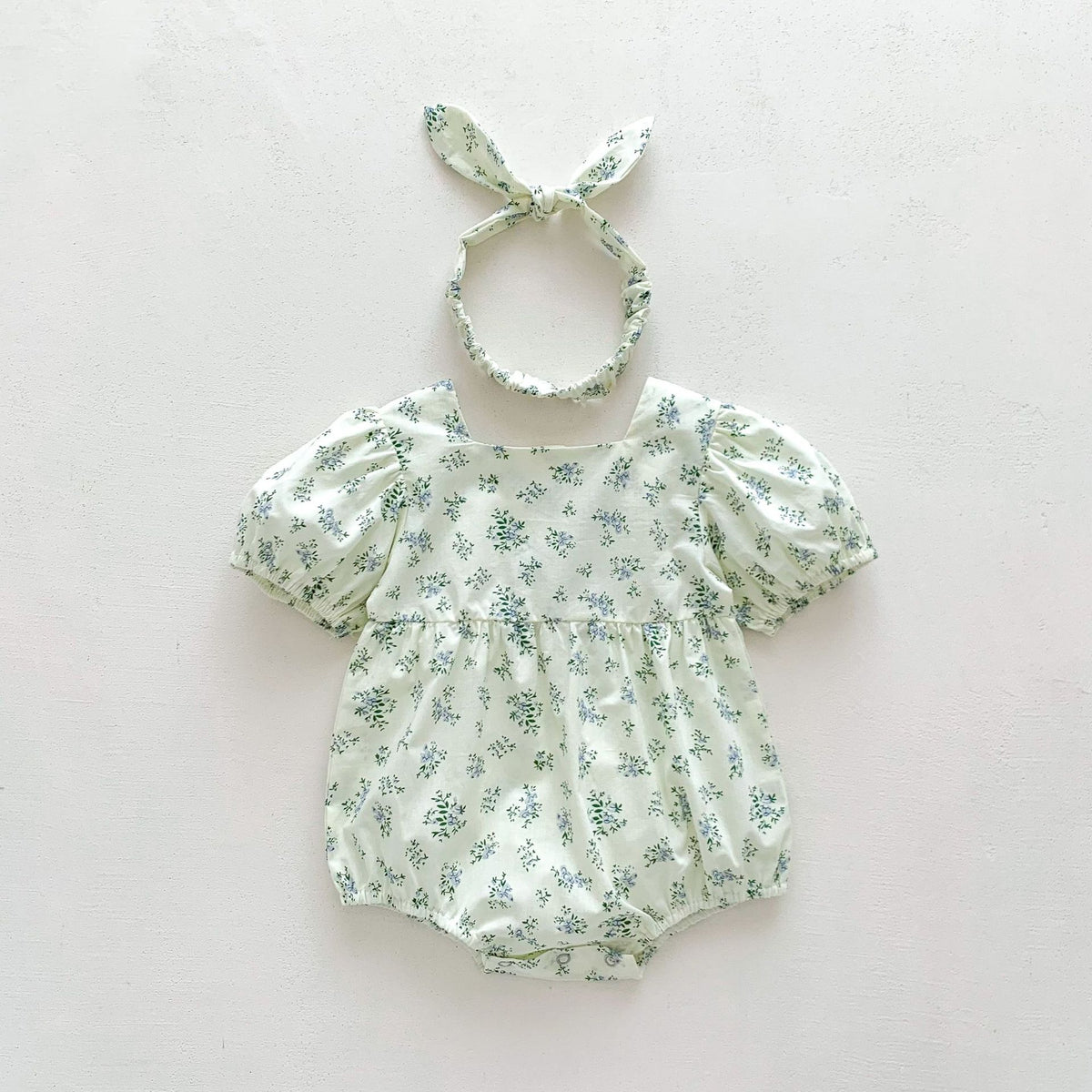 Baby Girls Flower Print Rompers Wholesale 230403491