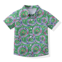 Load image into Gallery viewer, 2 Pieces Set Baby Kid Boys Flower Print Shirts And Solid Color Shorts Wholesale 230403492
