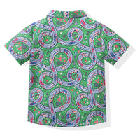 Load image into Gallery viewer, 2 Pieces Set Baby Kid Boys Flower Print Shirts And Solid Color Shorts Wholesale 230403492
