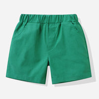 Load image into Gallery viewer, 2 Pieces Set Baby Kid Boys Flower Print Shirts And Solid Color Shorts Wholesale 230403492
