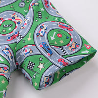 Load image into Gallery viewer, 2 Pieces Set Baby Kid Boys Flower Print Shirts And Solid Color Shorts Wholesale 230403492
