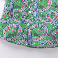 Load image into Gallery viewer, 2 Pieces Set Baby Kid Boys Flower Print Shirts And Solid Color Shorts Wholesale 230403492
