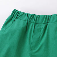 Load image into Gallery viewer, 2 Pieces Set Baby Kid Boys Flower Print Shirts And Solid Color Shorts Wholesale 230403492
