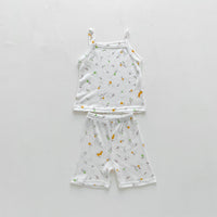 Load image into Gallery viewer, 2 Pieces Set Baby Girls Flower Print Tank Tops And Shorts Wholesale 230403501
