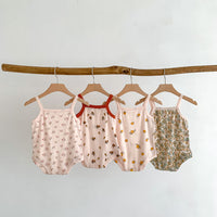 Load image into Gallery viewer, Baby Girls Fruit Print Rompers Wholesale 230403502
