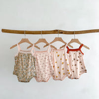 Load image into Gallery viewer, Baby Girls Fruit Print Rompers Wholesale 230403502
