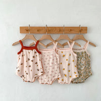 Load image into Gallery viewer, Baby Girls Fruit Print Rompers Wholesale 230403502
