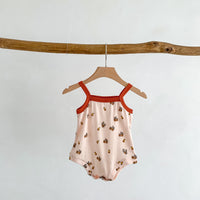 Load image into Gallery viewer, Baby Girls Fruit Print Rompers Wholesale 230403502

