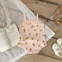 Load image into Gallery viewer, Baby Girls Fruit Print Rompers Wholesale 230403502
