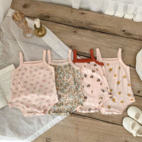 Load image into Gallery viewer, Baby Girls Fruit Print Rompers Wholesale 230403502
