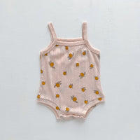 Load image into Gallery viewer, Baby Girls Fruit Print Rompers Wholesale 230403502
