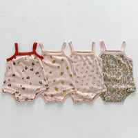 Load image into Gallery viewer, Baby Girls Fruit Print Rompers Wholesale 230403502
