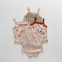 Load image into Gallery viewer, Baby Girls Fruit Print Rompers Wholesale 230403502
