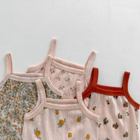 Load image into Gallery viewer, Baby Girls Fruit Print Rompers Wholesale 230403502
