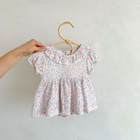 Load image into Gallery viewer, Baby Girls Flower Print Rompers Wholesale 230403523

