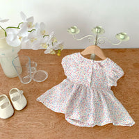 Load image into Gallery viewer, Baby Girls Flower Print Rompers Wholesale 230403523
