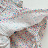 Load image into Gallery viewer, Baby Girls Flower Print Rompers Wholesale 230403523

