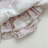 Load image into Gallery viewer, Baby Girls Flower Print Rompers Wholesale 230403523
