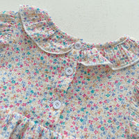 Load image into Gallery viewer, Baby Girls Flower Print Rompers Wholesale 230403523
