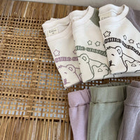 Load image into Gallery viewer, 2 Pieces Set Baby Unisex Letters Color-blocking Cartoon Print T-Shirts And Solid Color Shorts Wholesale 230403525
