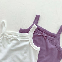 Load image into Gallery viewer, 2 Pieces Set Baby Girls Bow Tank Tops And Flower Print Shorts Wholesale 230403530
