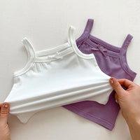 Load image into Gallery viewer, 2 Pieces Set Baby Girls Bow Tank Tops And Flower Print Shorts Wholesale 230403530
