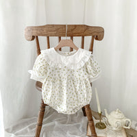 Load image into Gallery viewer, Baby Girls Flower Print Rompers Wholesale 230403532

