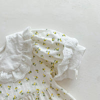 Load image into Gallery viewer, Baby Girls Flower Print Rompers Wholesale 230403532
