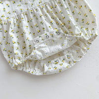 Load image into Gallery viewer, Baby Girls Flower Print Rompers Wholesale 230403532
