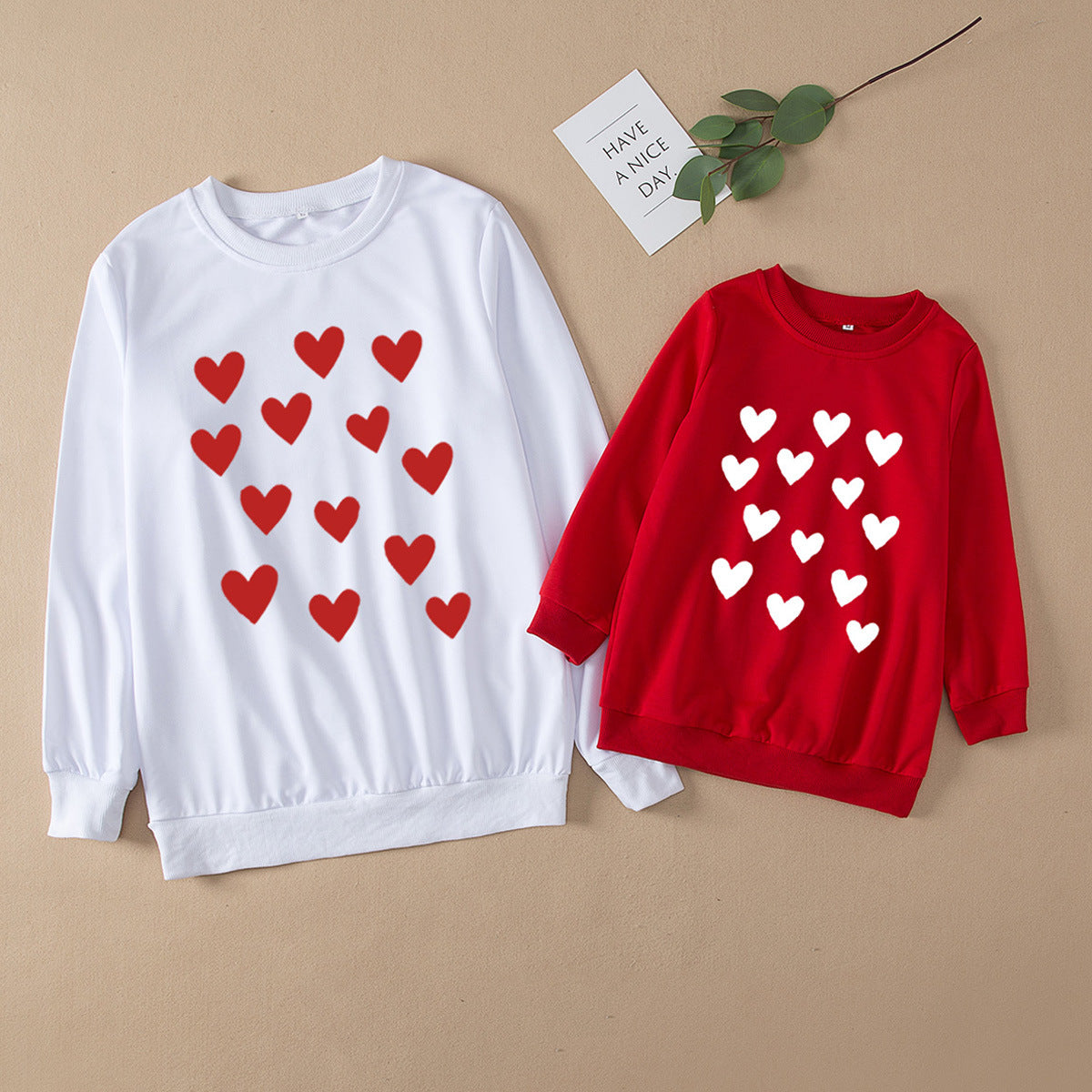 Mommy And Me Baby Kid Love heart Hoodies Sweatshirts Wholesale 23040365
