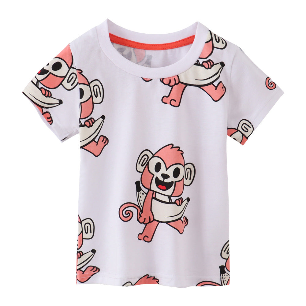 Baby Kid Unisex Cartoon Print T-Shirts Wholesale 230407137