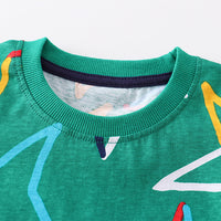 Load image into Gallery viewer, 2 Pieces Set Baby Kid Boys Star Print T-Shirts And Shorts Wholesale 230407173
