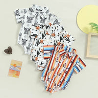 Load image into Gallery viewer, Baby Boys Animals Print Rompers Wholesale 230407181
