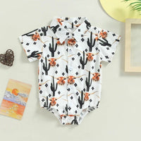 Load image into Gallery viewer, Baby Boys Animals Print Rompers Wholesale 230407181
