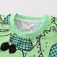 Load image into Gallery viewer, 2 Pieces Set Baby Kid Boys Animals Cartoon Print T-Shirts And Shorts Wholesale 230407209
