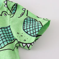 Load image into Gallery viewer, 2 Pieces Set Baby Kid Boys Animals Cartoon Print T-Shirts And Shorts Wholesale 230407209
