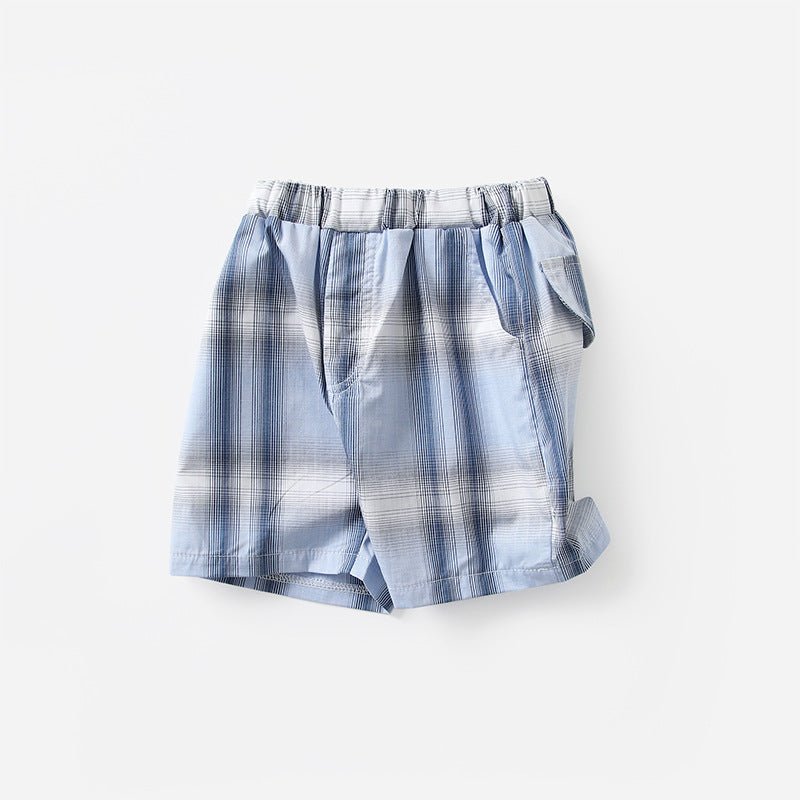 Baby Kid Boys Checked Shorts Wholesale 230407218