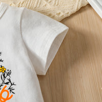 Load image into Gallery viewer, 2 Pieces Set Baby Kid Girls Letters Print T-Shirts And Checked Pants Wholesale 230407221
