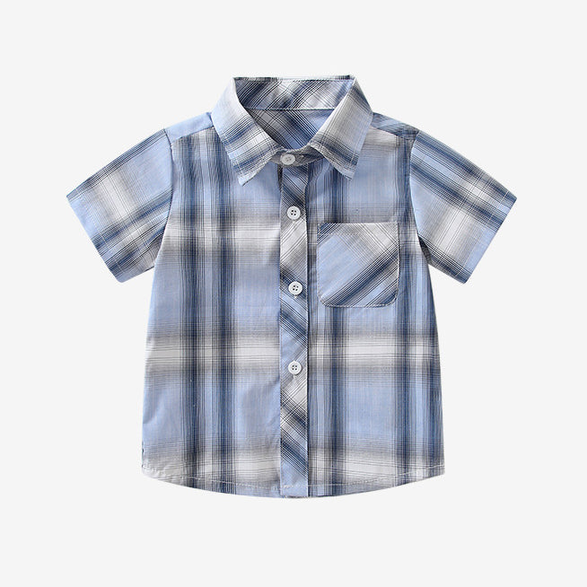 Baby Kid Boys Checked Shirts Wholesale 230407253