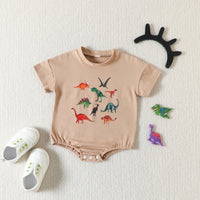 Load image into Gallery viewer, Baby Boys Dinosaur Print Rompers Wholesale 230407314
