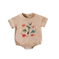 Load image into Gallery viewer, Baby Boys Dinosaur Print Rompers Wholesale 230407314
